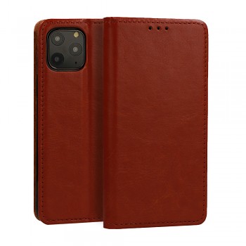 Speciální pouzdro na knihy pro XIAOMI 12 BROWN (kůže)