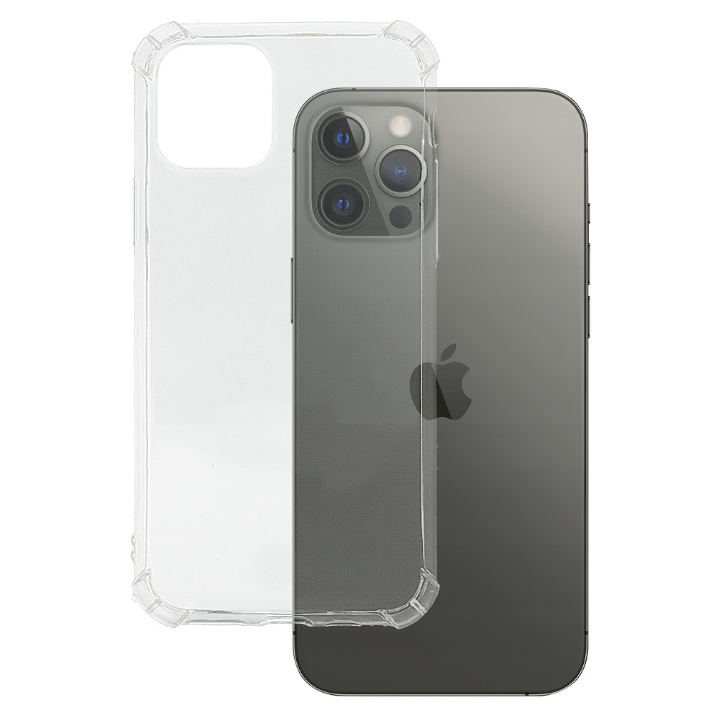 Levně Zadní kryt ANTI SHOCK 0,5mm pro IPHONE 12 PRO MAX TRANSPARENT