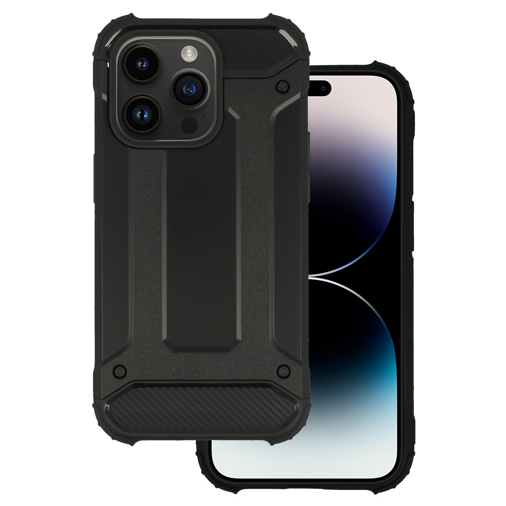 Levně Pouzdro Armor Carbon pro Iphone 14 Pro Black