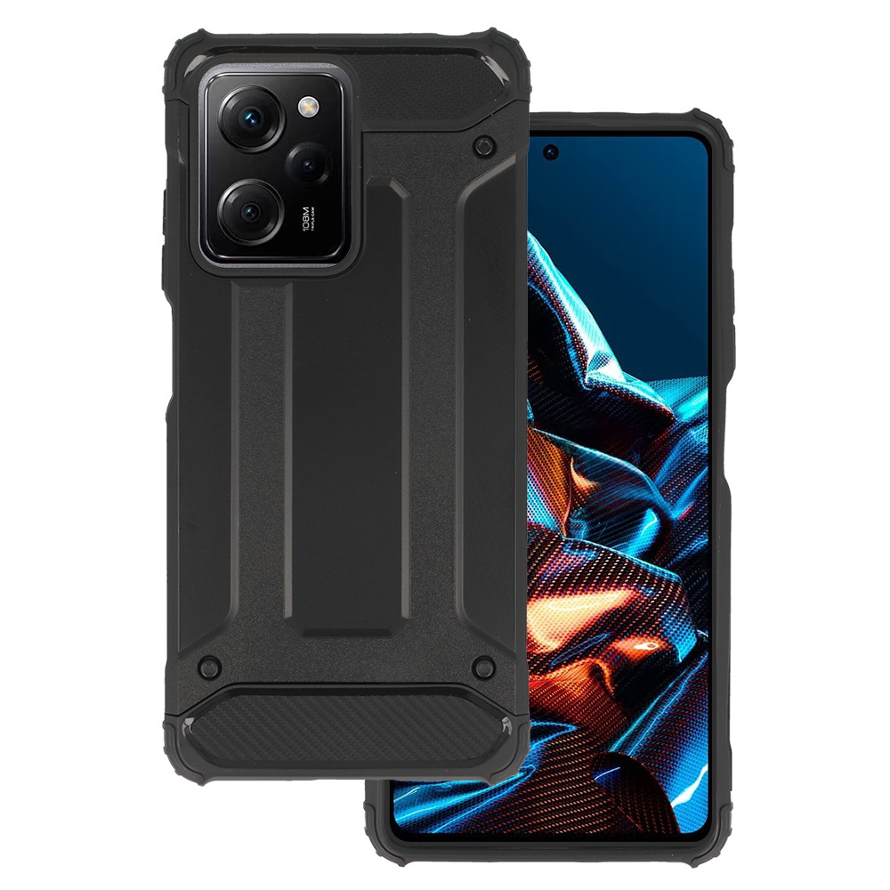 Levně Zadní kryt pro Xiaomi Redmi Note 12 Pro 5G-Poco X5 Pro Panzer černý