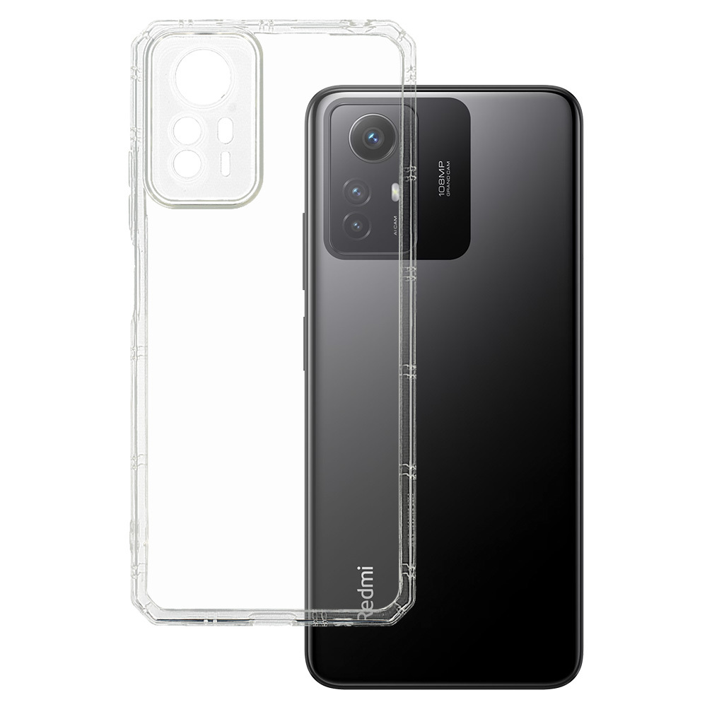 Levně Zadní kryt Antishock na Xiaomi Redmi Note 12S průhledný