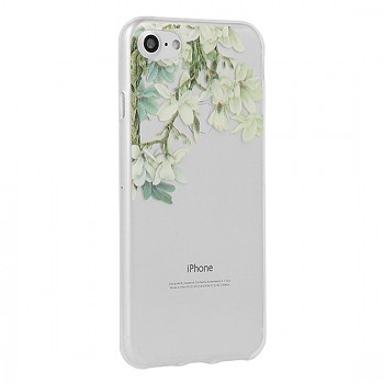 Silikonové pouzdro Telone Floral pro Iphone X/XS Jasmine