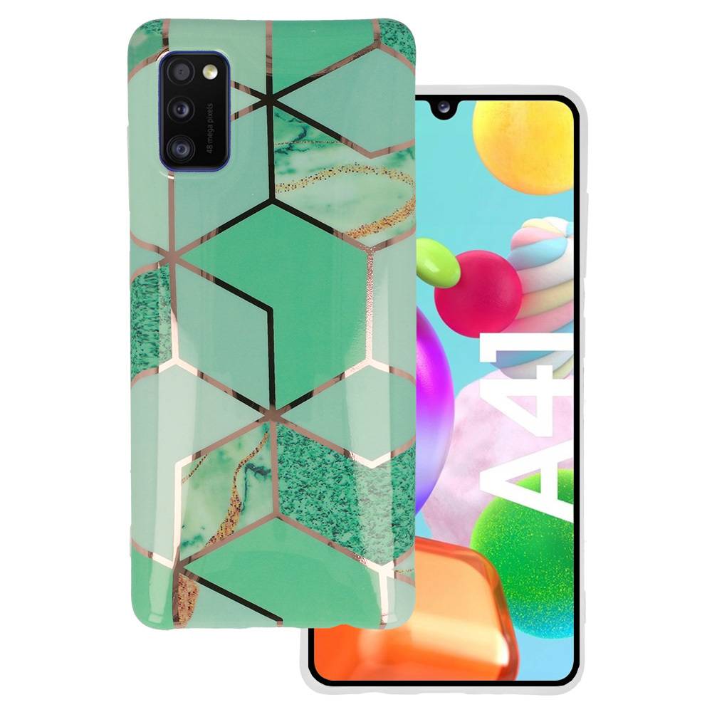 Levně Kryt pro Samsung Galaxy A41 Cosmo Mramor Design 2