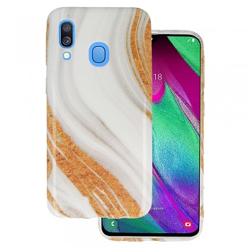 Mramorové pouzdro na Samsung Galaxy A40 Design 1