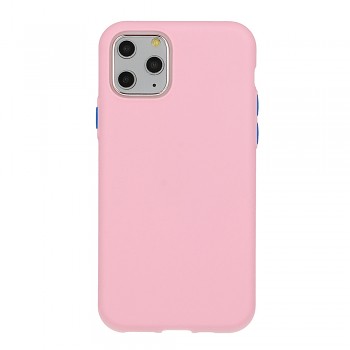 Pevné silikonové pouzdro pro Iphone 12 Mini světle růžové