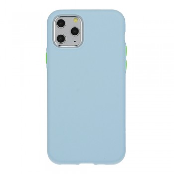 Zadní kryt Solid Silicone pro Motorola Moto G8 Power Lite modrý