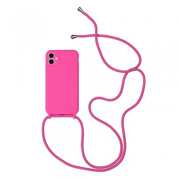 Silikonové pouzdro STRAP pro Iphone 11 Pro Pink