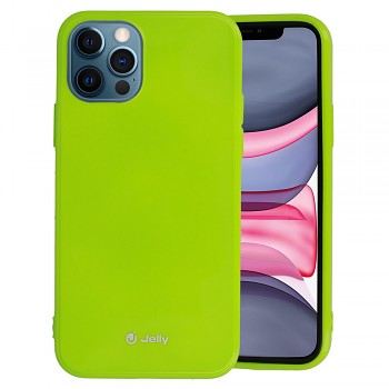 Kryt Jelly Case pro iPhone 12 - 12 Pro limetkový