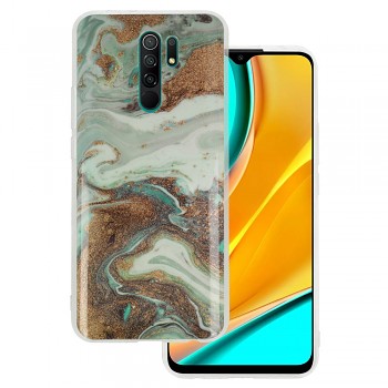 Mramorové třpytivé pouzdro pro Xiaomi Redmi 9 Design 5