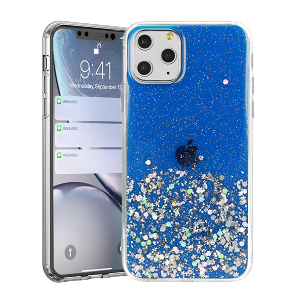 Levně Brilantní průhledné pouzdro pro Iphone 7 / 8 / SE 2020/SE 2022 Navy