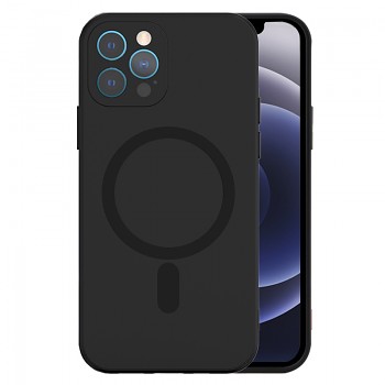 TEL PROTECT MagSilikonové pouzdro pro Iphone 12 Pro Max Black