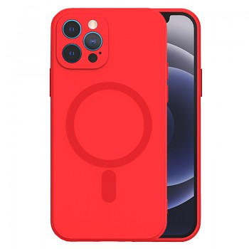 TEL PROTECT MagSilikonové pouzdro pro Iphone 12 Red