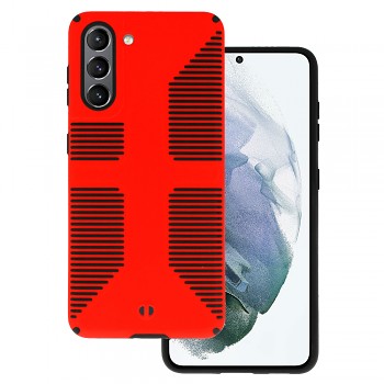 Pouzdro TEL PROTECT Grip pro Samsung Galaxy S21 Red