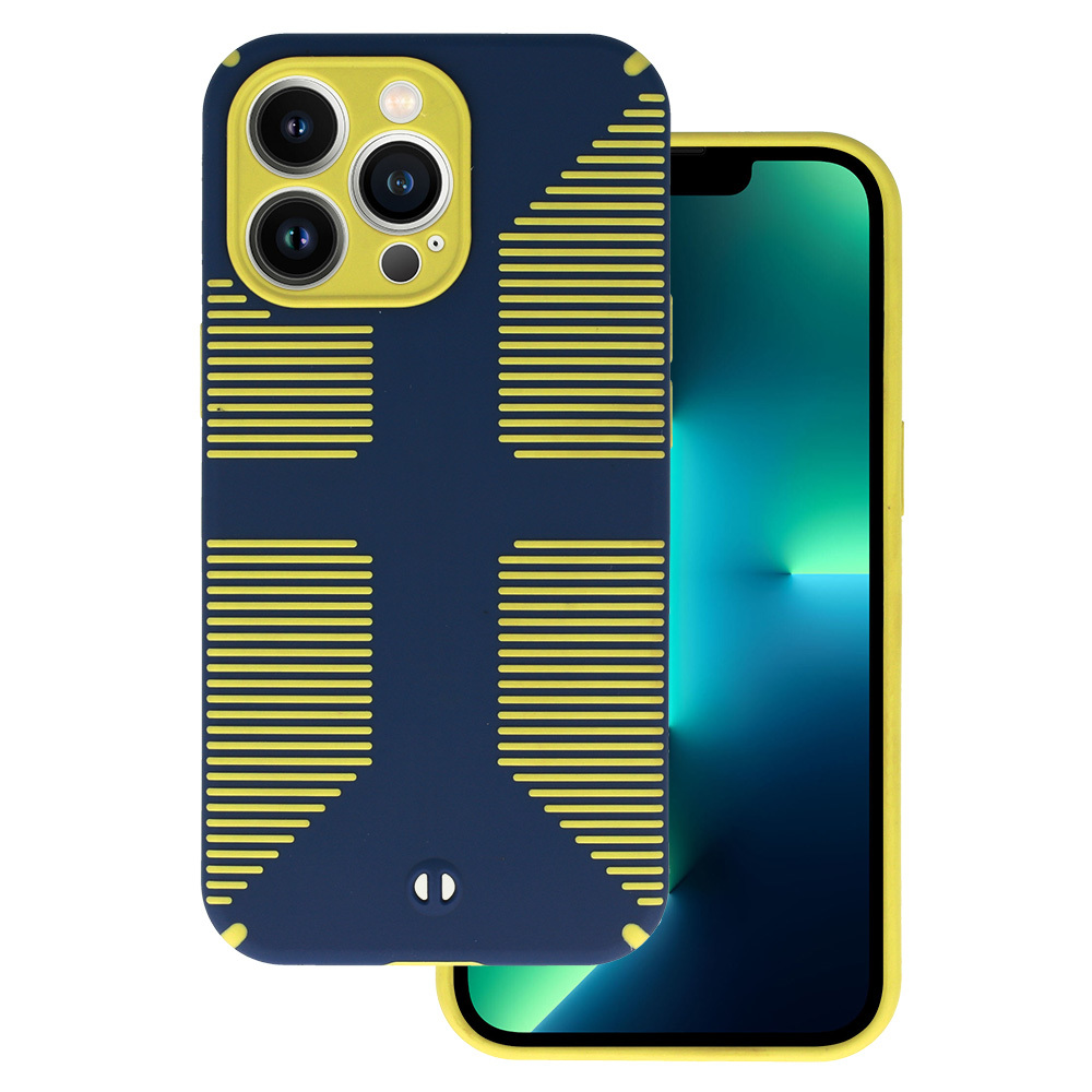 Levně Pouzdro TEL PROTECT Grip pro Iphone 13 Pro Navy