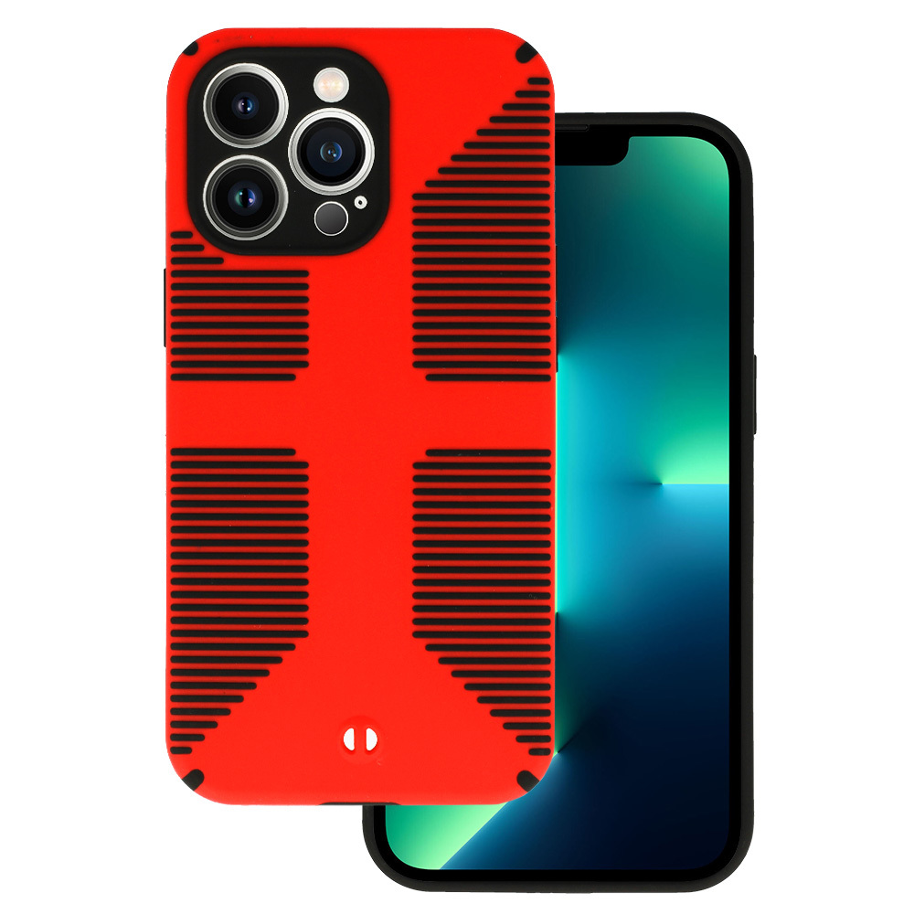 Levně Pouzdro TEL PROTECT Grip pro Iphone 13 Pro Max Red