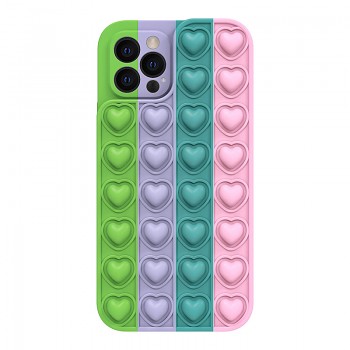 Pouzdro Heart Pop It pro Iphone 13 barevné 5