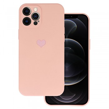 Vennus Silikonové pouzdro se srdcem pro Iphone 11 Pro design 1 růžové