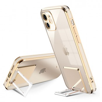 Kvalitní pouzdro Tel Protect Kickstand pro Iphone 13 Pro Gold