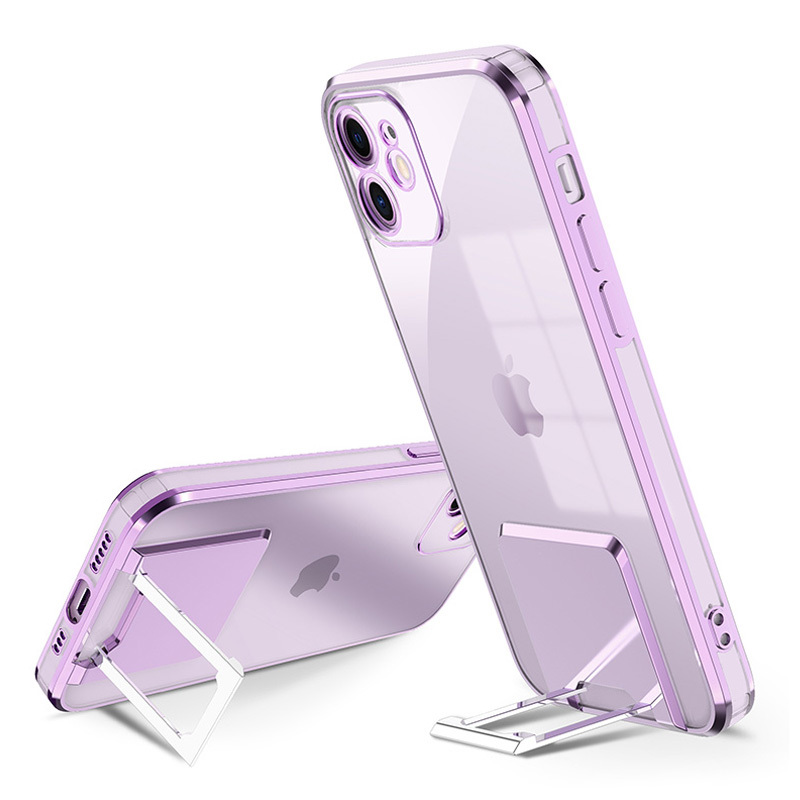 Levně Kvalitní pouzdro Tel Protect Kickstand pro Iphone 13 Pro Max Purple