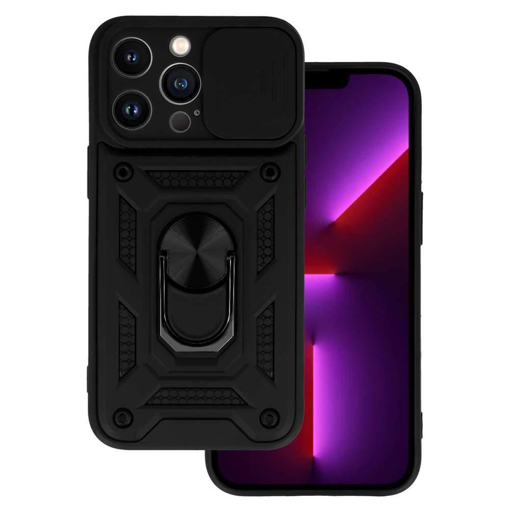 Levně Slide Camera Armor Case pro Iphone 13 Pro Black