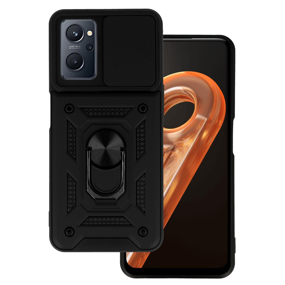 Levně Slide Camera Armor Case pro Realme 9i Black