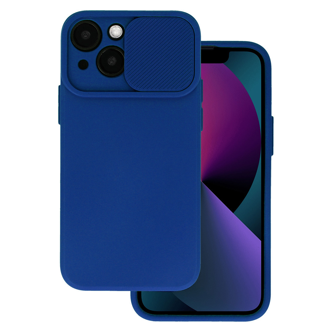 Levně Camshield Soft pro Iphone 14 Navy