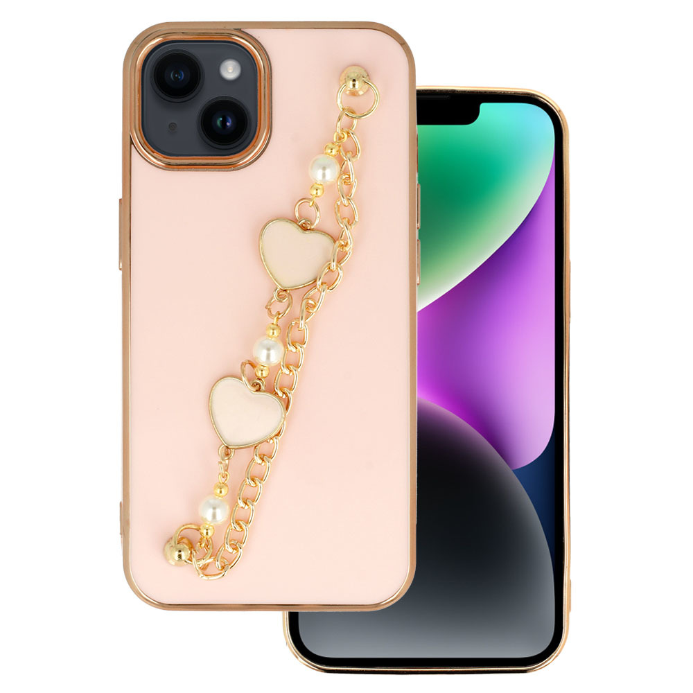Levně Trendové pouzdro pro Iphone 14 Plus design 3 light pink