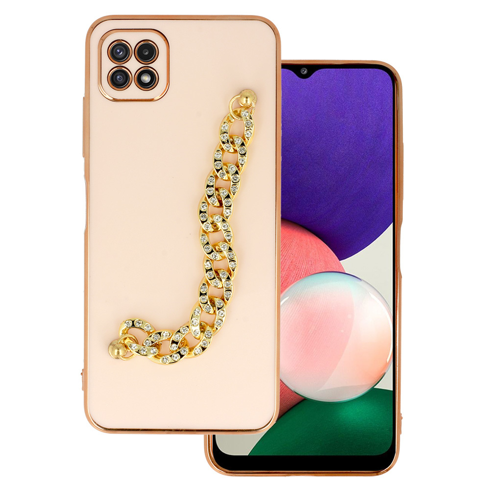 Levně Trendové pouzdro pro Samsung Galaxy A22 5G design 4 light pink