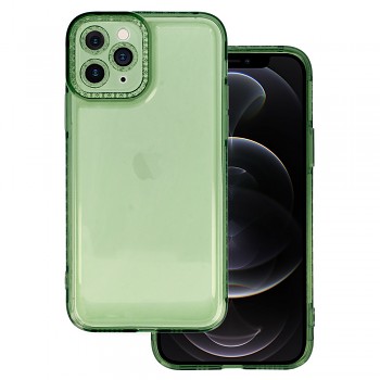 Pouzdro Crystal Diamond 2mm pro Iphone 11 Pro Transparent green