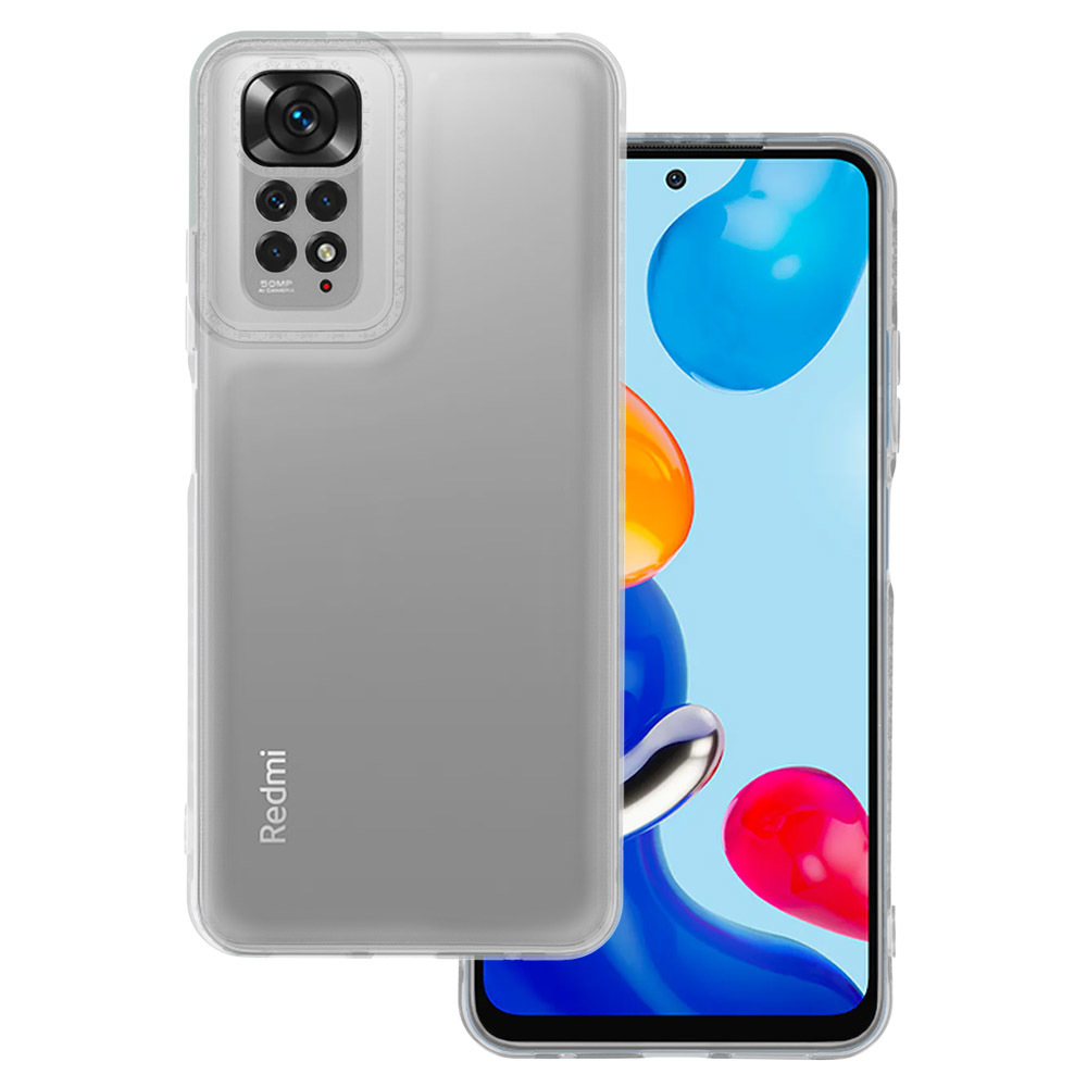 Custodia ONEFLOW Twist Case Con Cinturino Per Xiaomi Redmi Note 11/11S | Silicone Trasparente, Catena Intercambiabile, Protezione 360°