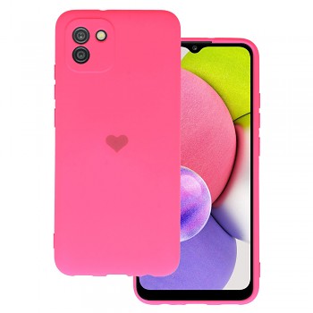 Pouzdro Vennus Heart pro Samsung Galaxy A03 design 1 fuchsiové