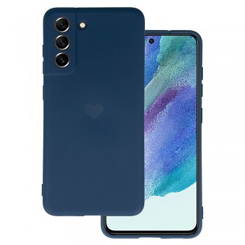 Vennus Silikonové pouzdro se srdcem pro Samsung Galaxy S21 FE design 1 navy