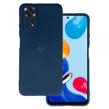 Vennus Silikonové pouzdro se srdcem pro Xiaomi Redmi Note 11 Pro/Note 11 Pro 5G design 1 navy