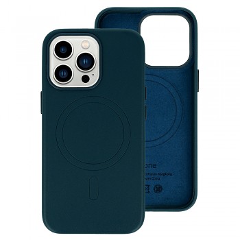 Zadní kryt MagSafe Leather pro Iphone 13 Pro Navy