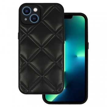 Kožené 3D pouzdro pro Iphone 13 design 3 černé