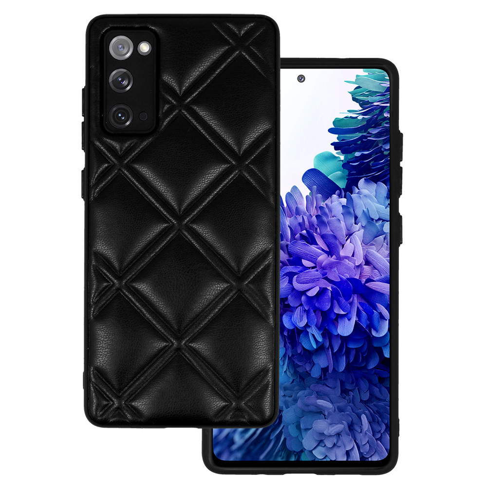 Levně Kožené 3D pouzdro pro Samsung Galaxy S20 FE/Lite design 3 černé