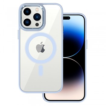 Tel Protect Magnetické průhledné pouzdro pro Iphone 11 Light blue