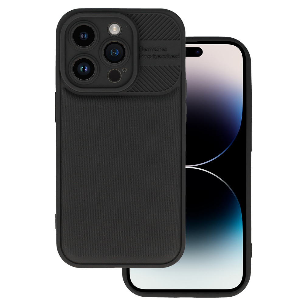 Levně Zadní kryt TopQ Camera Protected Iphone 14 Pro černé