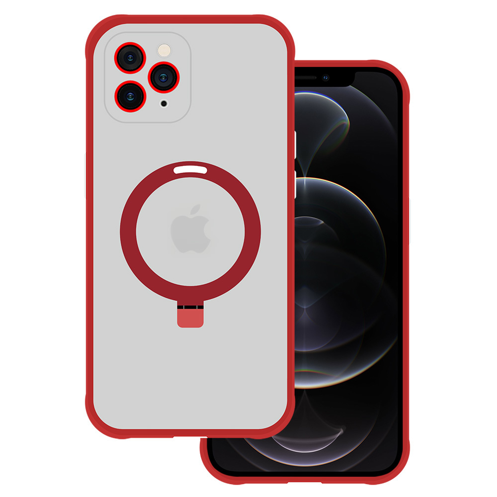 Levně Tel Protect Magical Magsafe Stand Case pro Iphone 11 Pro Max červený