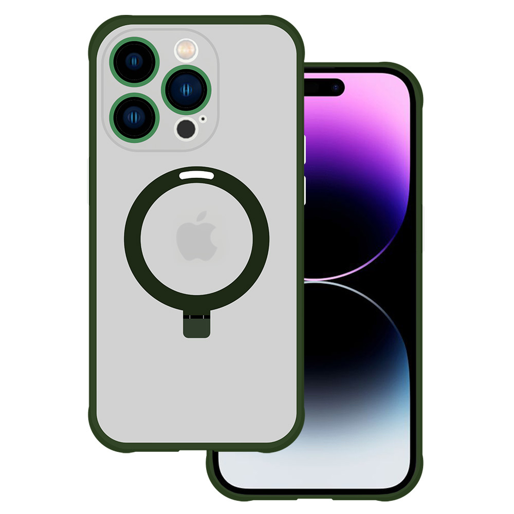 Levně Tel Protect Magical Magsafe Stand Case pro Iphone 12 Pro Max zelený
