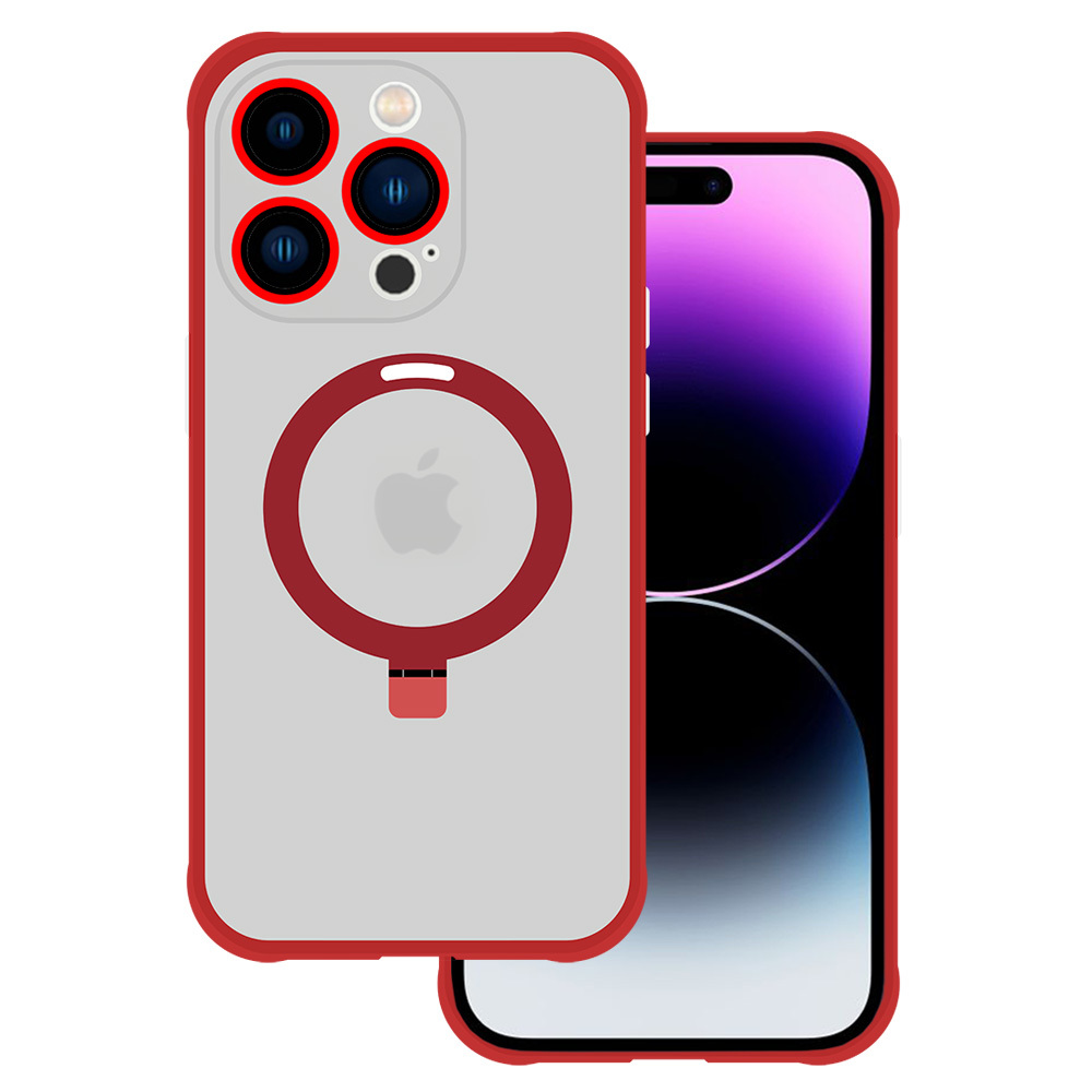 Levně Tel Protect Magical Magsafe Stand Case pro Iphone 14 Pro Max červený
