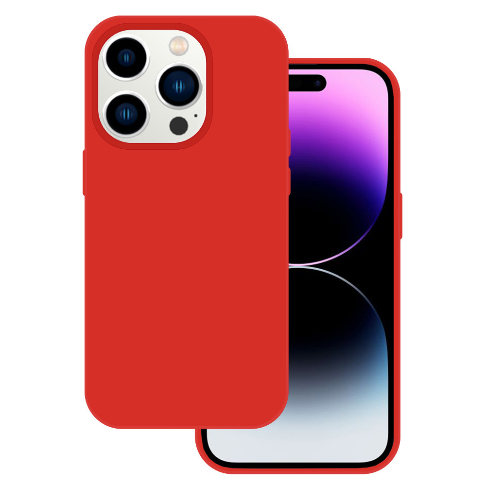 Levně Tel Protect Silicone Premium pro Iphone 15 Pro Max červený
