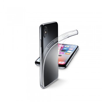 Extratenký zadní kryt CellularLine Fine pro Apple iPhone X/XS, bezbarvý