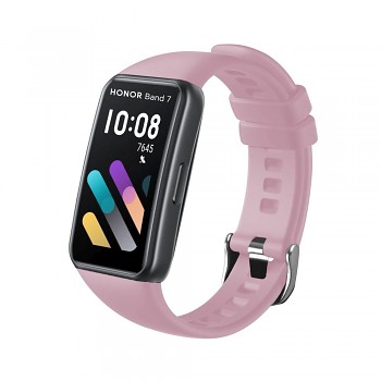 Silikonový řemínek FIXED Silicone Strap pro Honor Band 6/7, růžový