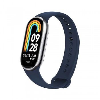 Silikonový řemínek FIXED Silicone Strap pro Xiaomi Mi Band 8, modrý