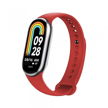 Silikonový řemínek FIXED Silicone Strap pro Xiaomi Mi Band 8, červený