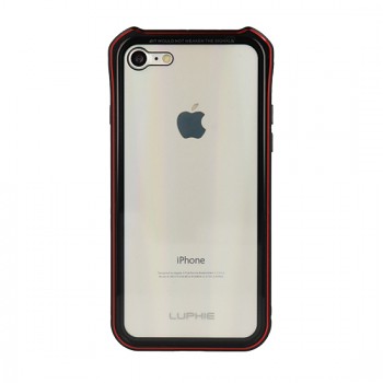 Magnetické pouzdro Luphie AURORA pro Iphone X/XS (5,8") černo-červené
