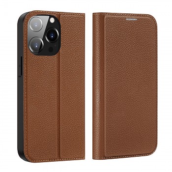Dux Ducis Skin X2 pouzdro pro Iphone 14 Pro Max hnědé