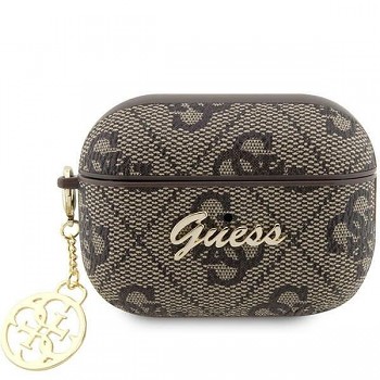 Originální pouzdro GUESS 4G Charm Collection GUAP2G4GSMW pro Airpods Pro 2 cover brown