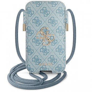 Originální kabelka GUESS 4G Big Metal Logo GUPHL4GMGBL 6,7 palců modrá